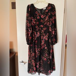 Calvin Klein chiffon dress with slip